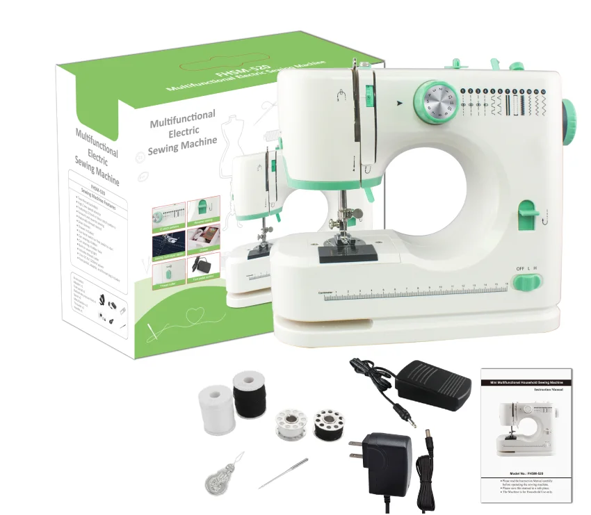 Best home basic multifunctional overlock sewing machine crafts DIY project sewing FHSM-520
