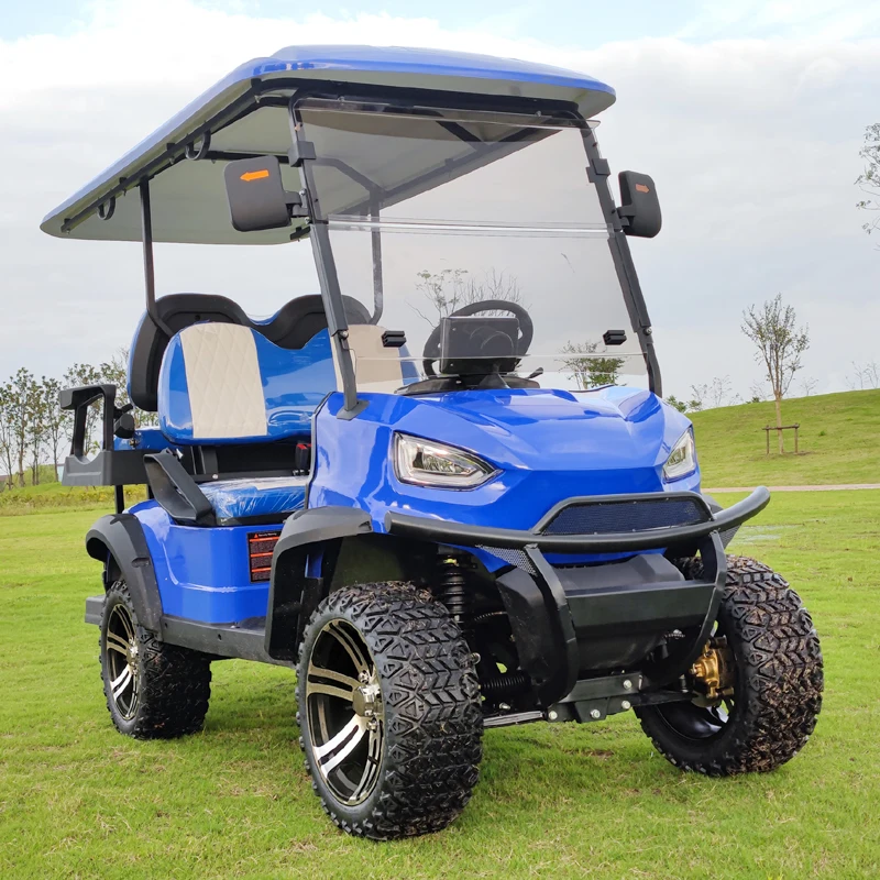 2023 New Chinese 72V 4KW 5KW 7KW AC motor 4 wheel 2+2 Seater Golf Carts Electric Golf Kart
