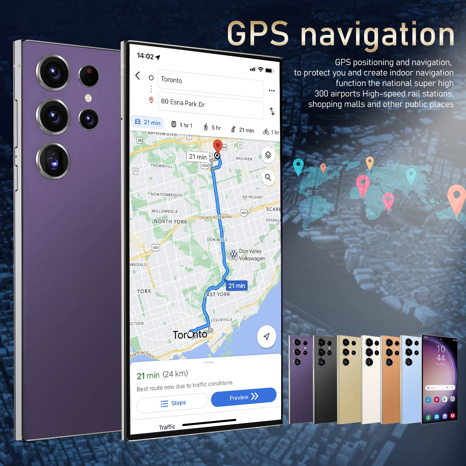 High Quality S24 Ultra 5G 7.2 Inch Original Mobile Phone 16GB+512GB Large Memory Smart Phone Camera Gaming OPNEW