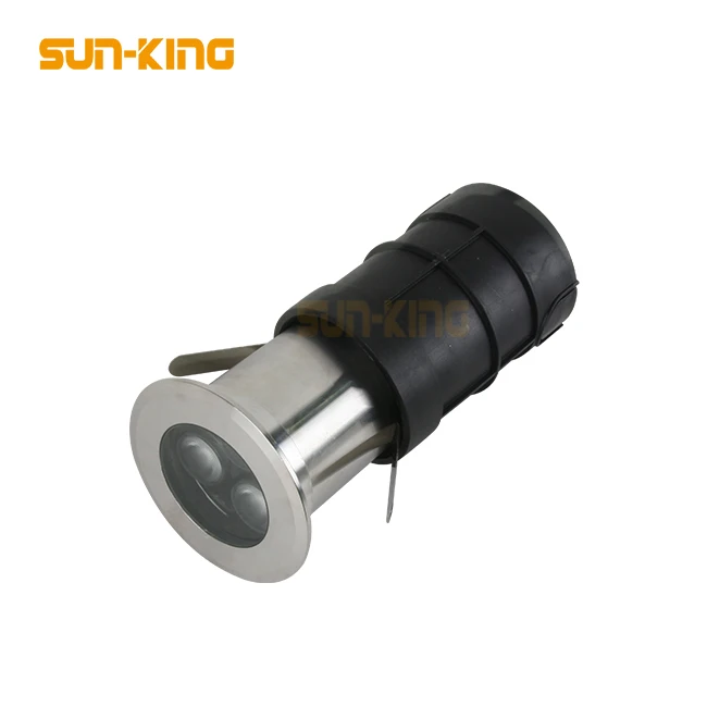 Swimming pool stainless steel IP68 white yellow blue 24V under water 3W 3x1W led fountain inground lamp