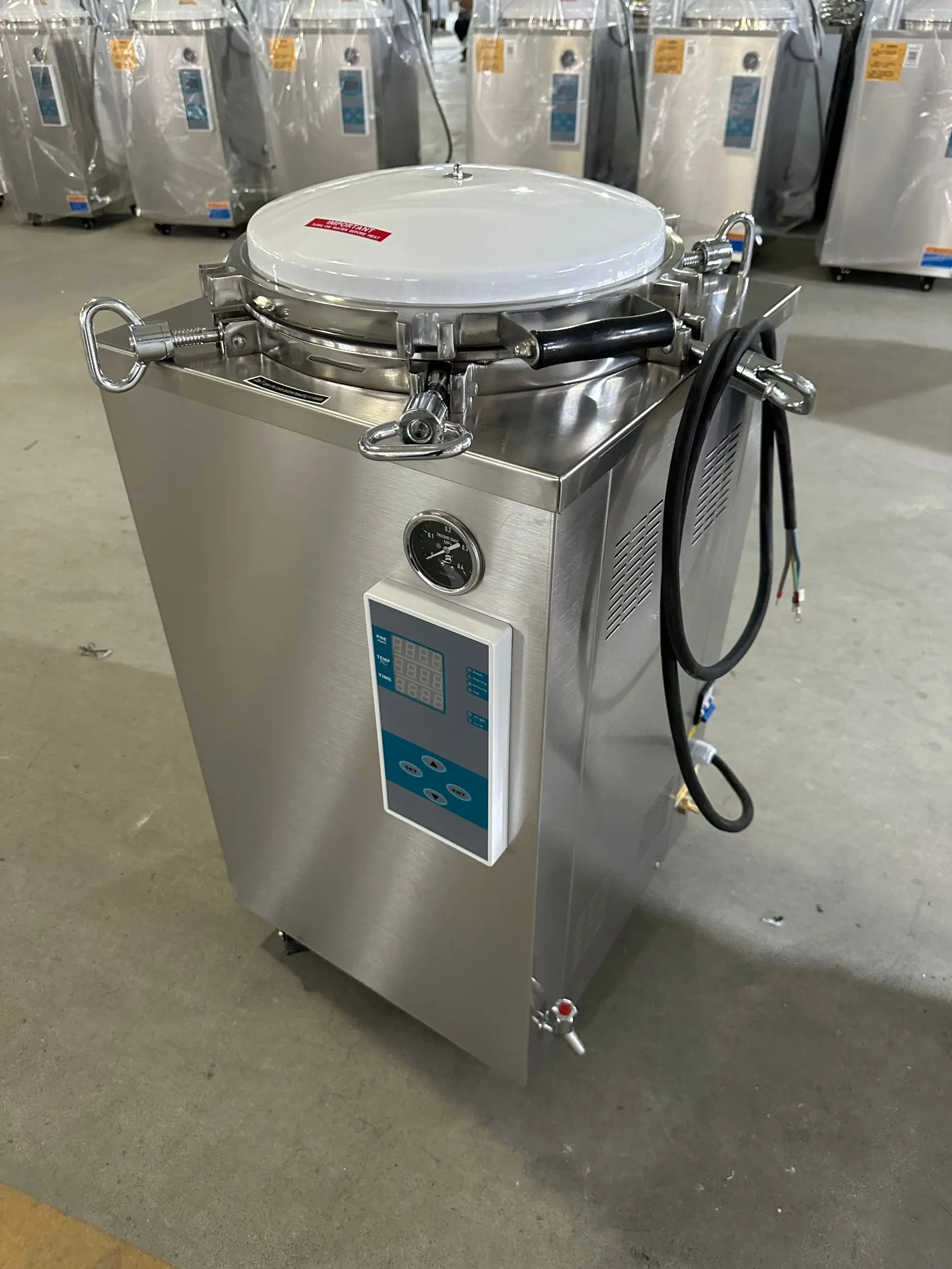 Benovor 150L 120L 100L 75L 50L 35L автоклав вертикальный для лабораторной больничной ветеринарной стерилизации
