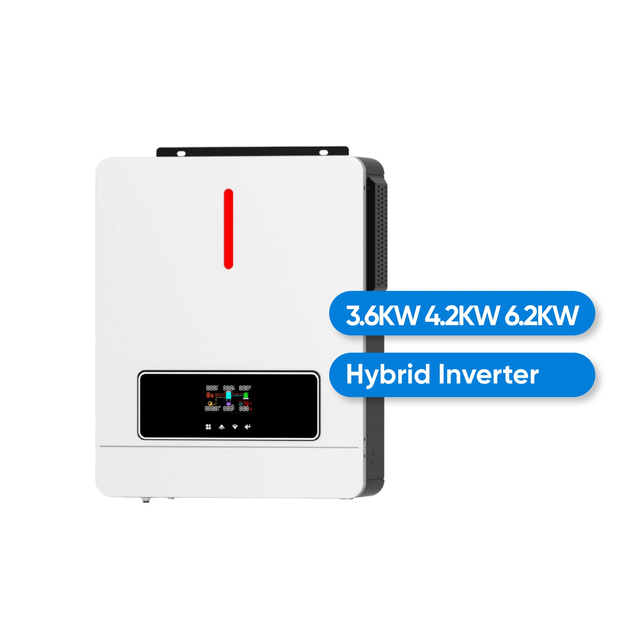 3KW 24V 80A Гибридный MPPT солнечный инвертор 48V 6KW вне сетки 230V DC/AC с чистой синусоидальной волной одиночный выходной