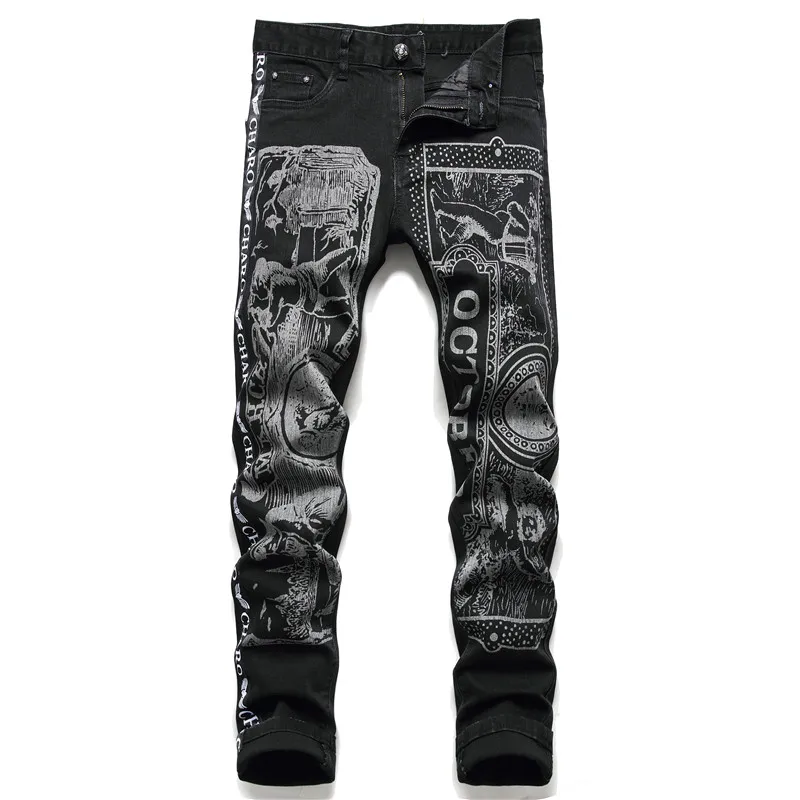 factory custom summer low price Sustainable mens skiny stretchy skinny styles straight jeans