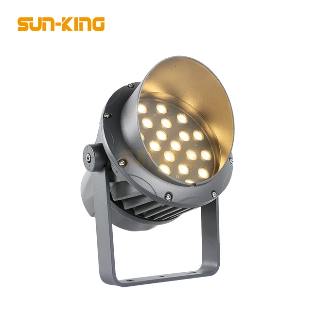 Waterproof Outdoor Aluminum Decoration 36W led flood light ip65 dc24v ac85-265v RGB led spot light for farm garden lawn