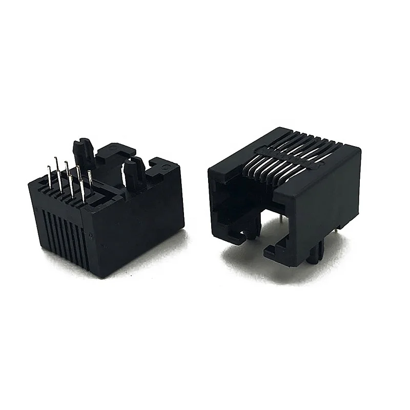 5321 модульный разъем Женский RJ45 PCB разъем 8P8C 1,27 мм DIP припой Cat3 стандартная защелка