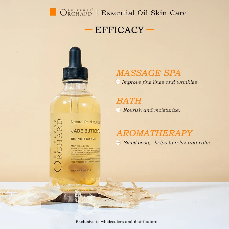 Essential oil plant bath nourish moisturize whitening and slimming mnassage SPA jade butterfly multi-use oil