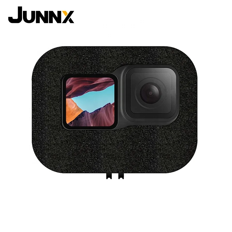  Junnx для спортивной экшн-камеры go pro hero 9 черный Экшн-камера лобовое стекло Ветер пены крышка уменьшение шума ветра ветрозащитный чехол GoPro