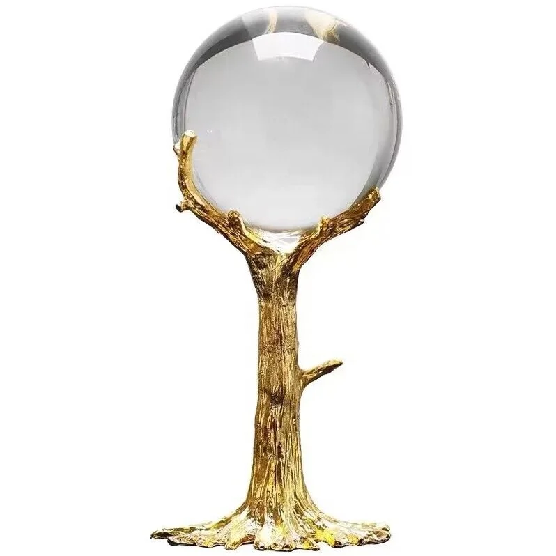 Прямая Продажа с фабрики, роскошное украшение для дома, хорошее состояние, прозрачный хрустальный шар из цельного стекла