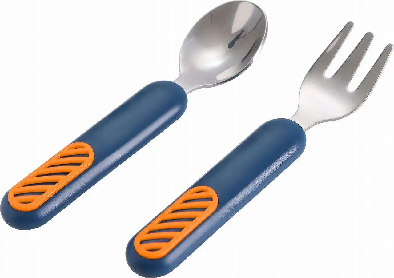 RK-C2013 Portable Reusable Kids Spoon And Fork Set Stainless For Baby