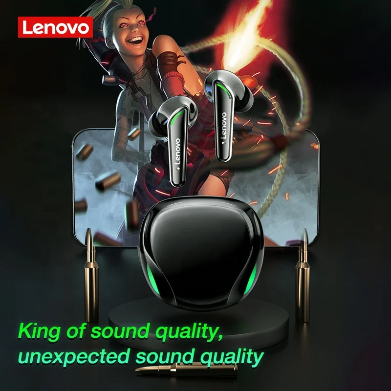 Original Lenovo XT92 TWS Wireless Earphone 5.1 Gaming Sport HiFi Headphones Low Latency With Mic 9D Stereo Headsets