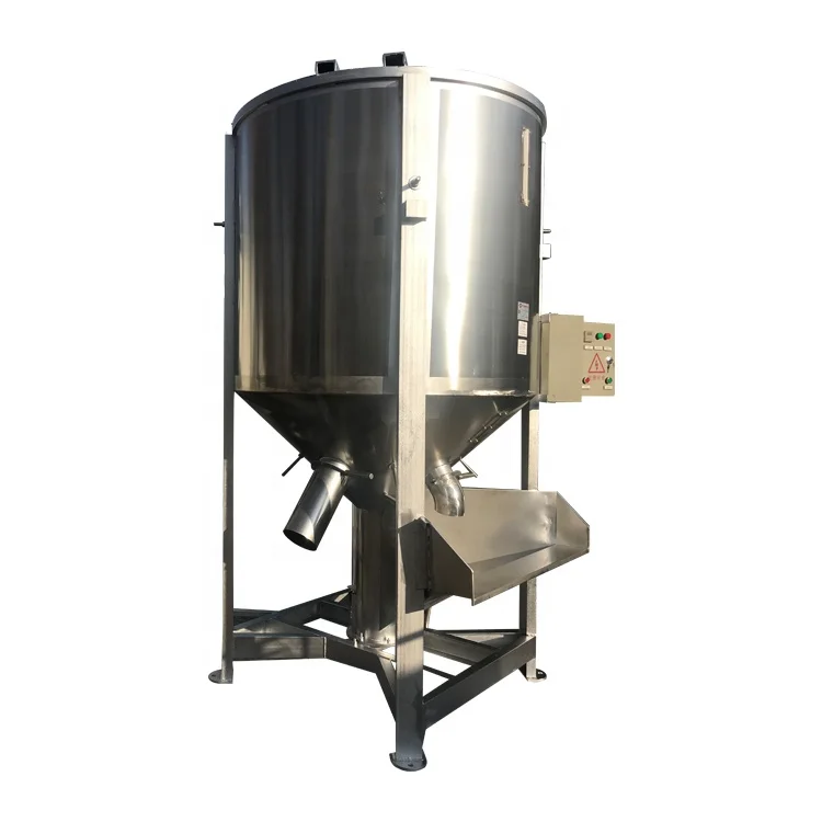 Easy to operate Plastic PVC Stainless steel  vertical conical  plastic pellet mixer