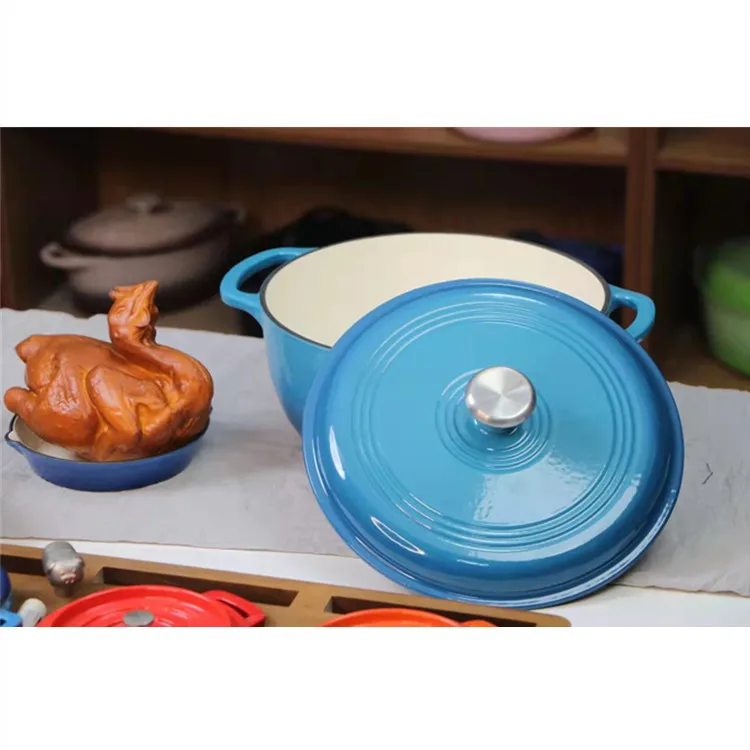 Enameled Cast Iron Dutch Oven Cooking Hot Pots To Keep Food Warm Enameled Dutch Ovens with lid