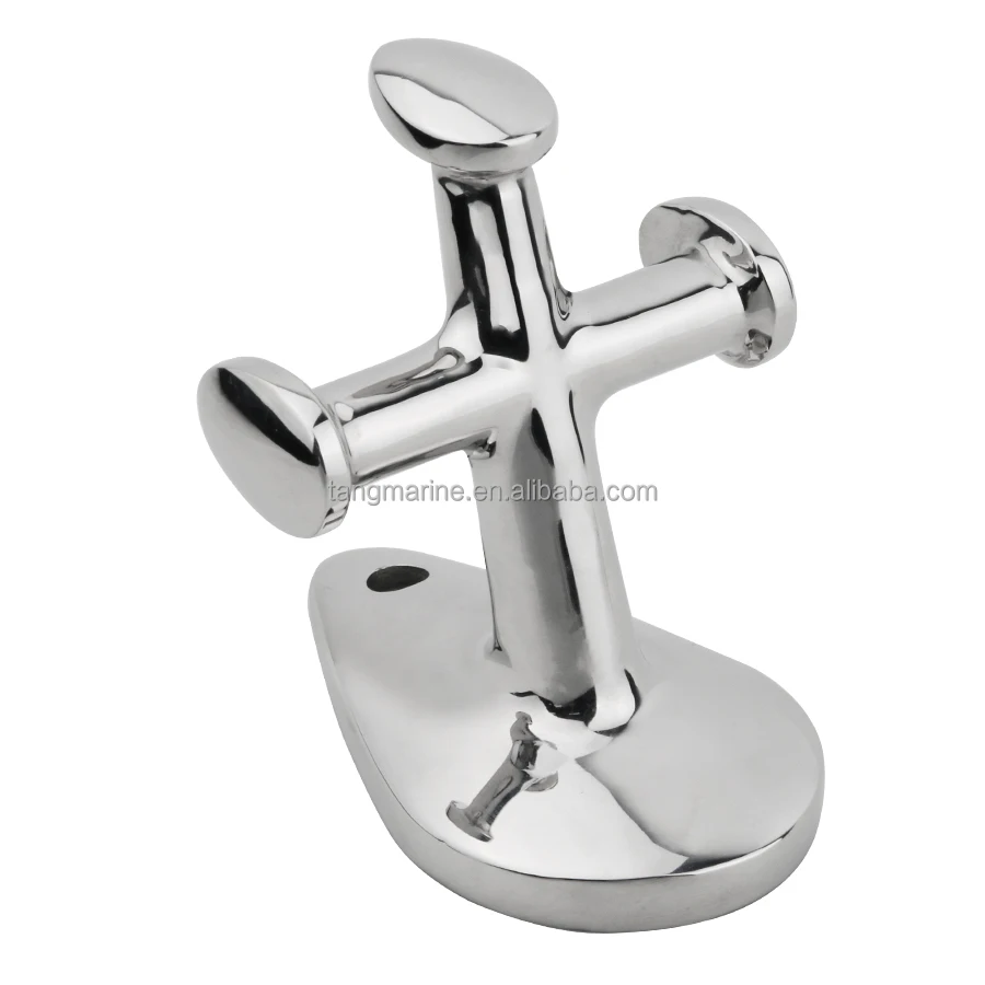 Boat single bollard AISI316 stainless steel marine hardware  double cross bollard