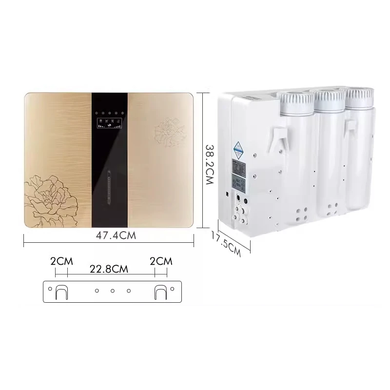 Electric Countertop Water Purifier Household Reverse Osmosis RO System Direct Drink Pure Water Machine Wall-Mounted Kitchen
