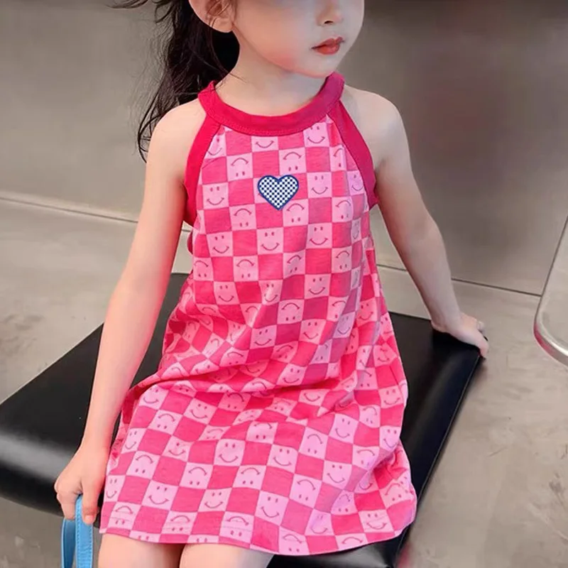 Children Clothes Wear 1-7 Years Baby Girl Dress Sleeveless Flower Dress Summer Princess Dress For Kids Girls