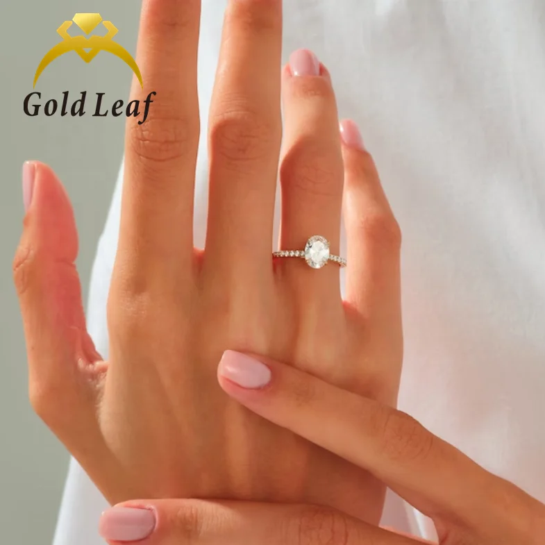 Goldleaf Fine Jewelry 14K Gold LGl VVS Lab Grown Diamond Wedding Ring Luxury Woman Diamond Engagement Ring Gold Wedding Ring