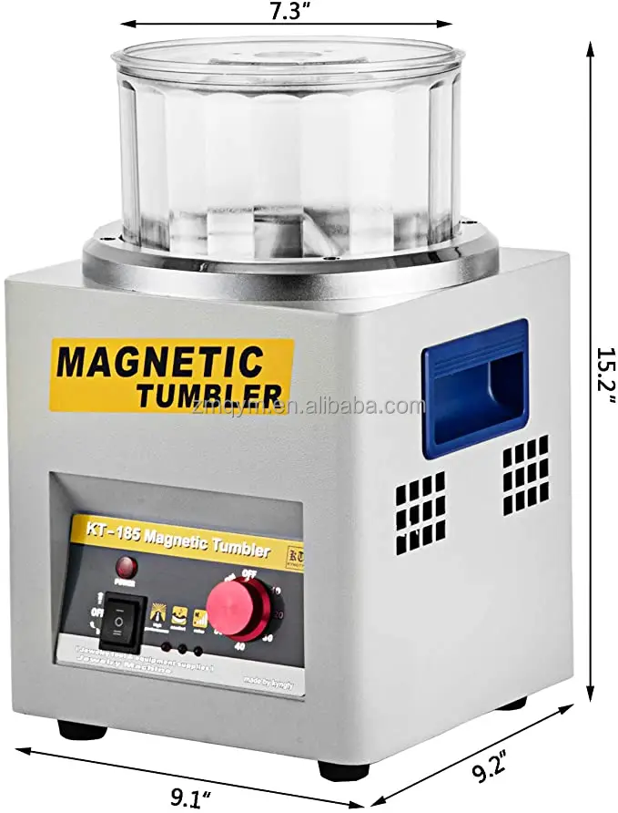 Factory Direct Rock Tumbler Jewelry Gold Silver Tools Magnetic Polishing Tumbler Jewelry Cleaner Polisher Machine CE ISO9001