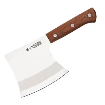 2022 Good quality axe with stainless steel blade and wooden handle and rivets kitchen meat cutting knife