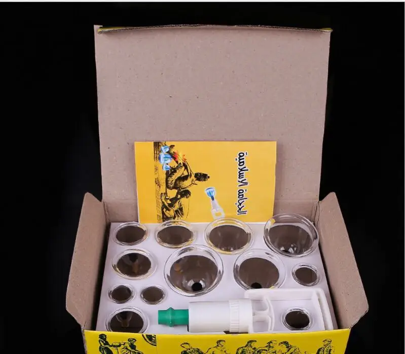 Chinese Strong-quality 12pcs paper board Cupping therapy Hijama massage cupping device