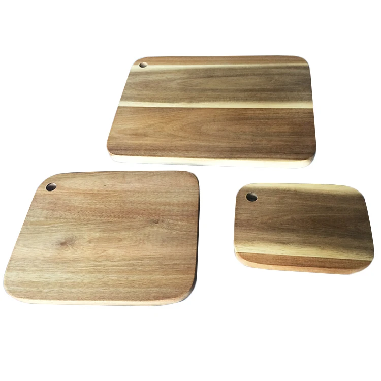 Amazon Hot Sale Custom Organic Butcher Square Kitchen Natural Cooking Boards Acacia Wood Acacia And Resin Cutting Board