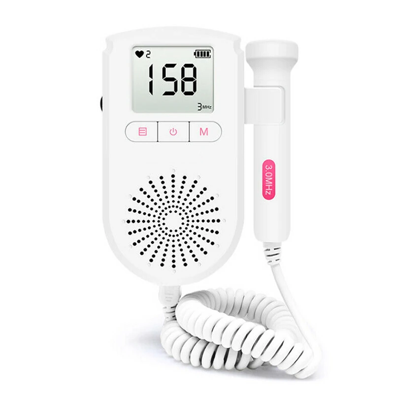 Medical Ultrasound Instruments Portable Monitors Hospital Fetal Doppler Monitor Baby Heartbeat Monitor