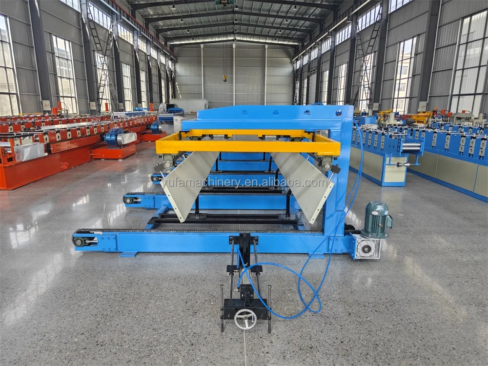 Yufa brand 6m auto stacker for roof sheet roll forming machine
