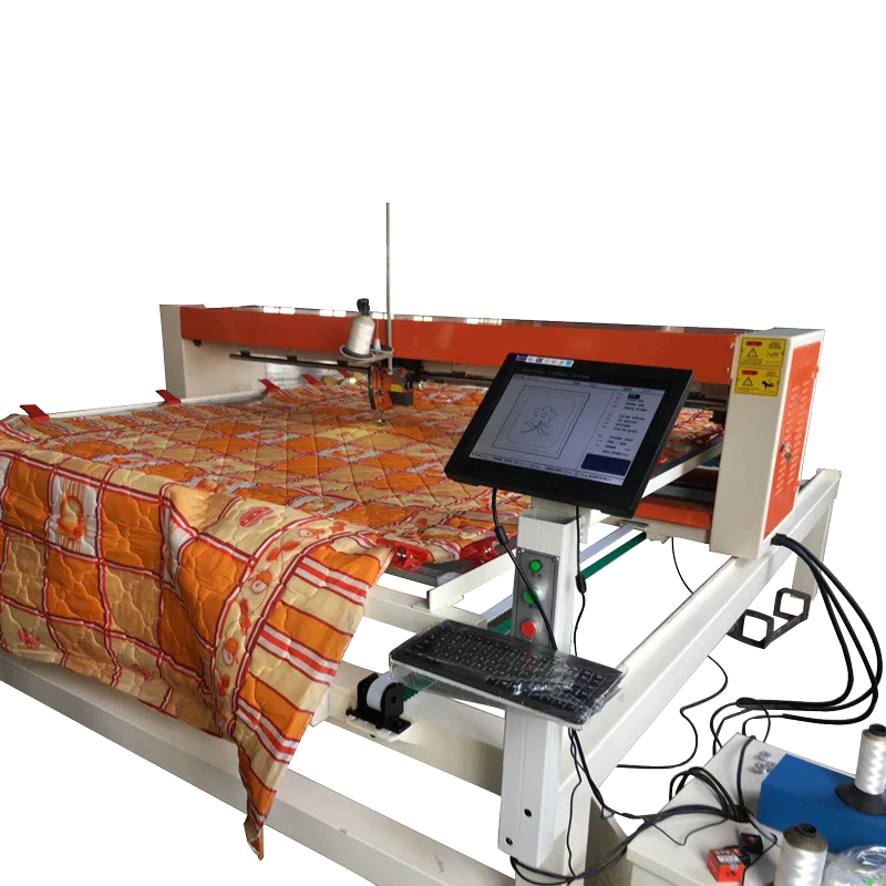 Product manufacturers easy to control memory quilting machine for bedcover