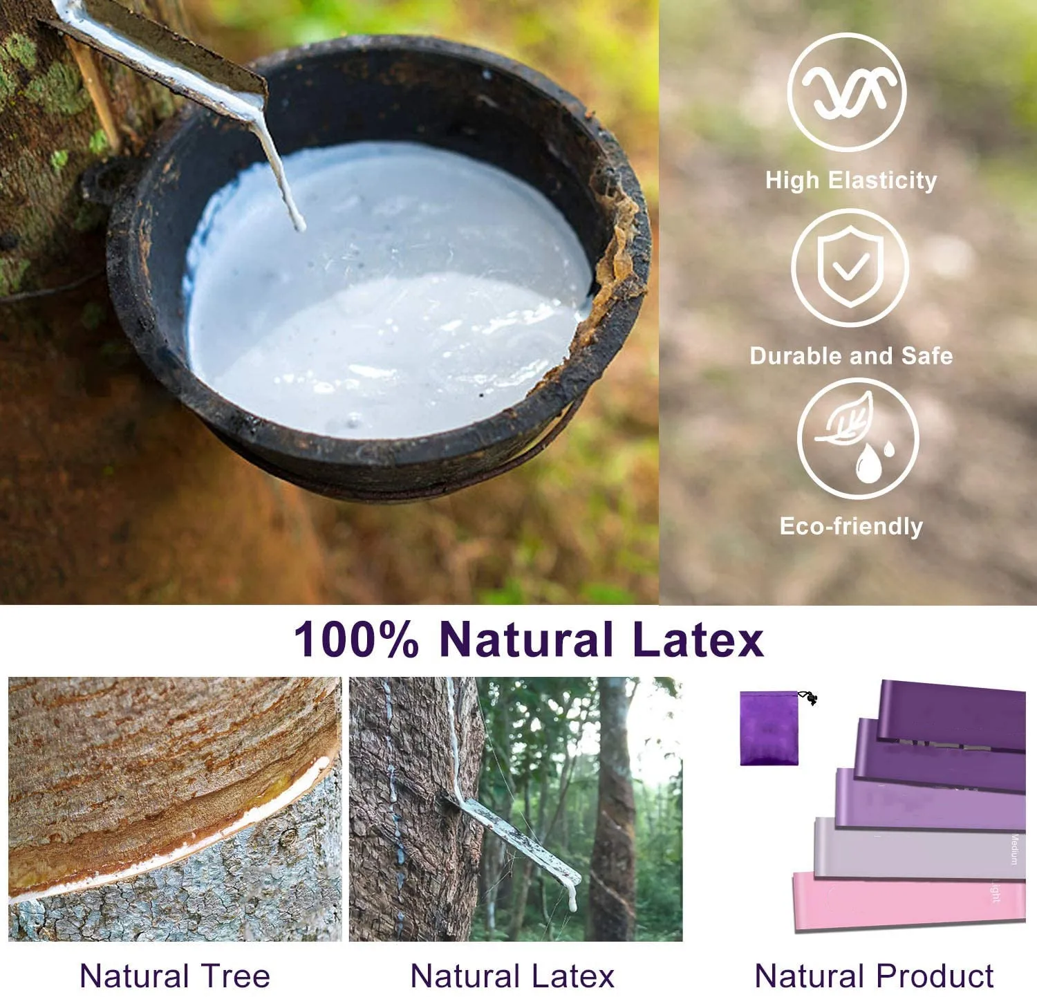 
Exercise Loop Bands with 5 Resistance Levels Workout Bands Resistance Band 