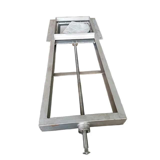 PZM Penstock Gate Cast Iron Square Water Sluice Gate Valve / Penstock For Solid Products Or For Fluids