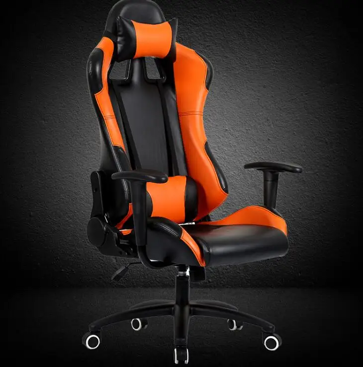 2021 Custom Oem Cheap Alibaba High Quality Comfortable Ergonomic Office Led Pu Leather Rgb Racing Gaming Chair With Footrest
