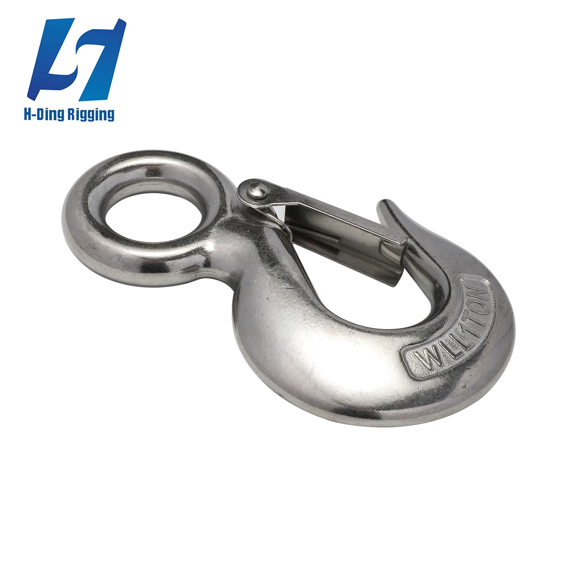 High Quality Stainless steel 304 316 Crane Safety Lifting Hooks Stainless Steel Eye Slip Hook With Safety Latch