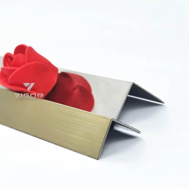 
Factory price stainless steel tile profiles ceramic tile trims for wall corner decoration metal tile accessories 