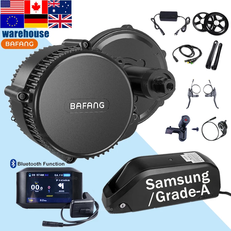 48v 52v 1000w for electric mountain bike ebike mid drive conversion kit central mid motor kit EU US warehouse