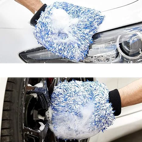 FF2603 Wholesales Microfiber Car Wash Mitt Drying Towel Scratch Lint Free Cleaning Cloth Microfiber Car Wash Mitt