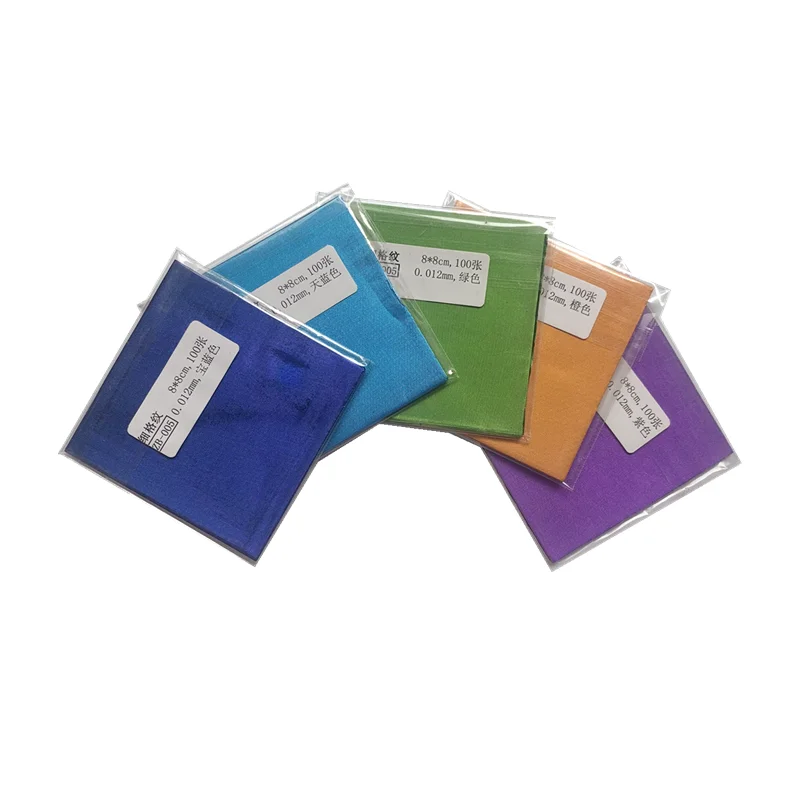 Food grade 12*12 cm Embossed 1 8011 embossing aluminum foil wrapper for chocolate