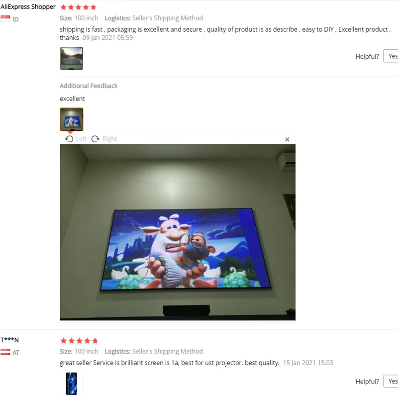 CBSP CLR ALR Ambient Light Rejecting Projector Screen for JMGO Optoma Xiaomi Wemax HUST 4K Laser Projector