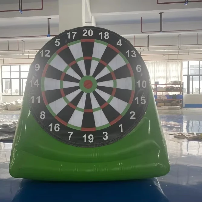 Commercial Sports Game Football Shooting Target Inflatable Dart Board Portable Soccer Dart Board for Sale