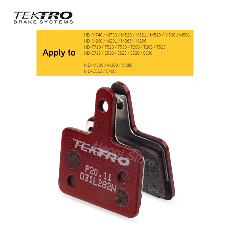 TEKTRO P20.11 Brake Pads MTB Bike Hydraulic Disc Brake Pad for Shimano M335 395 Metal Ceramic Bicycle Pads Cycling Parts