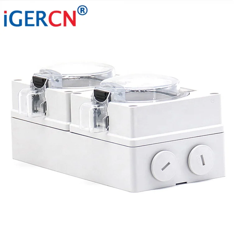 250V 16A  EU/Russia weatherproof wall socket  /EU design waterproof wall socket