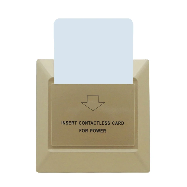 Top quality electric magnetic wall hotel card key switch insert RFID card for power switch