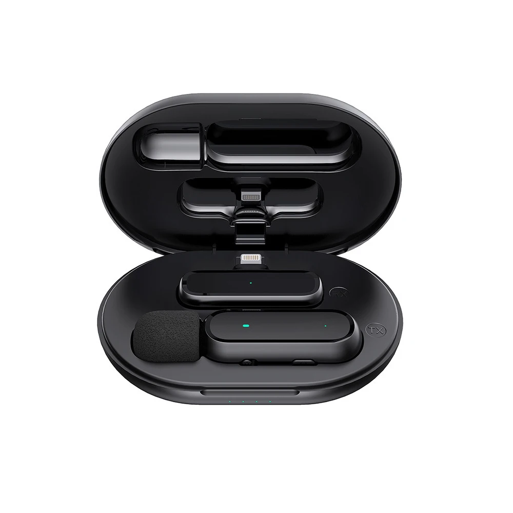 OEM ODM Wireless Lavalier Microphone for Type-C Android & iPhone Noise Reduction