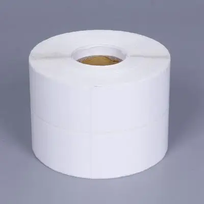white barcode label paper Coated Customized Size Blank Self Adhesive Paper Direct Thermal Sticker