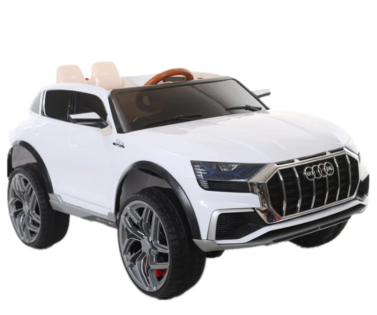 Toy 2021 mobile phone remote control baby ride on white children electric car