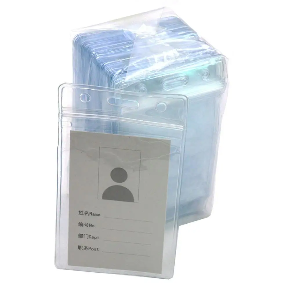 Plastic Id Card Holders Picture Frame with Business Card Holder