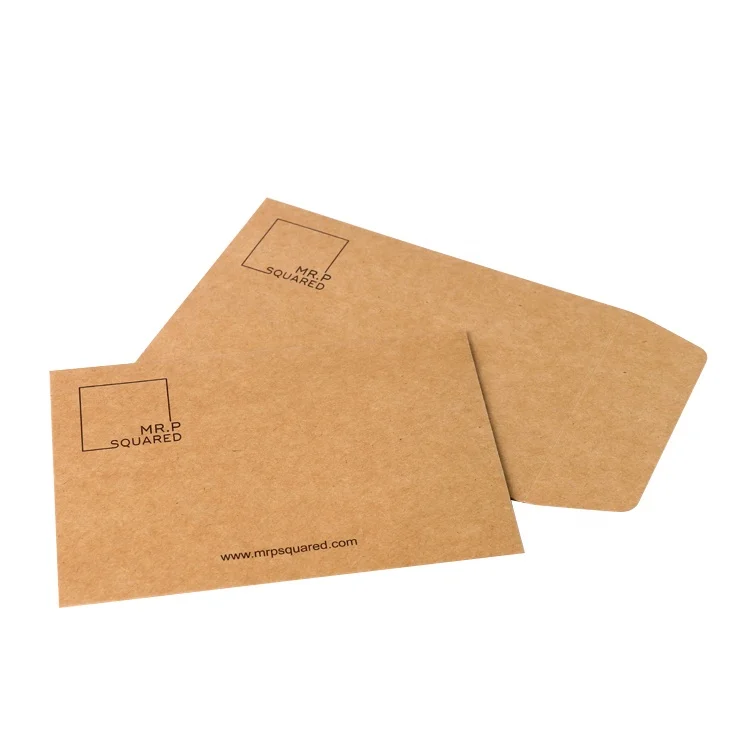 
Custom Design Recycled Office Stationery Packaging Brown Kraft Paper Envelope 