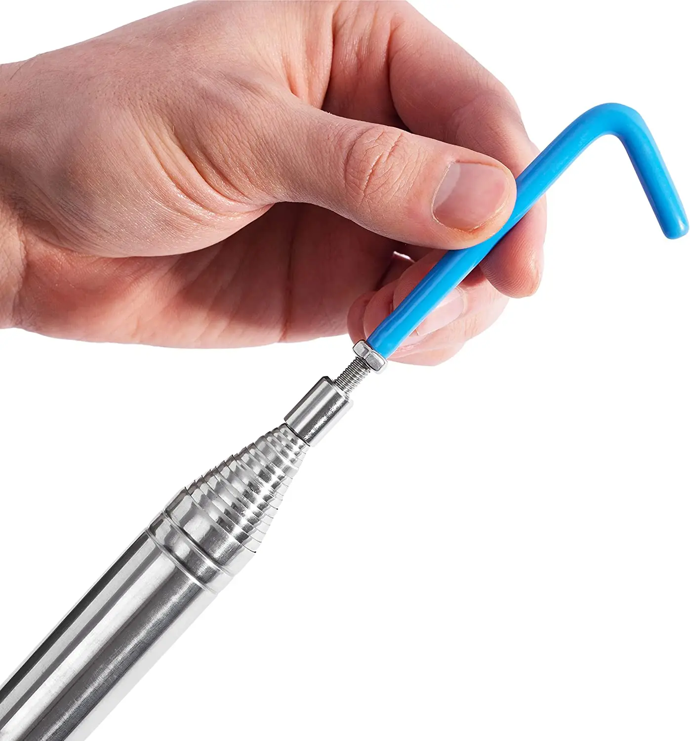 Disc Golf Retriever Pole Telescoping Discs Retriever 16ft Disc Golf Grabber Tool with Durable Stainless Steel Hook