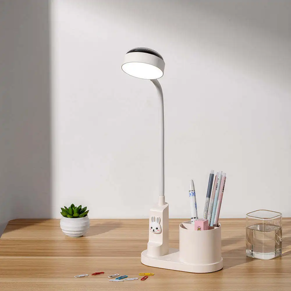 New Kids Led Rechargeable Starry Sky Table Lamp With Pen Holder Modern Led Table Lamp For Bedroom