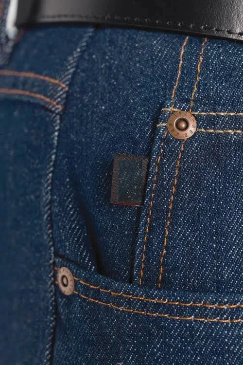 Customized Elastic Blank Jeans Leather Chapter Pants pantalon de hombre jeans