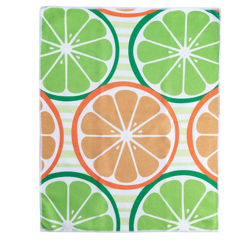 Hot selling Custom cleaning household supplies microfiber cleaning cloth Absorbent microfiber drying towel kitchen cloth 40*48cm