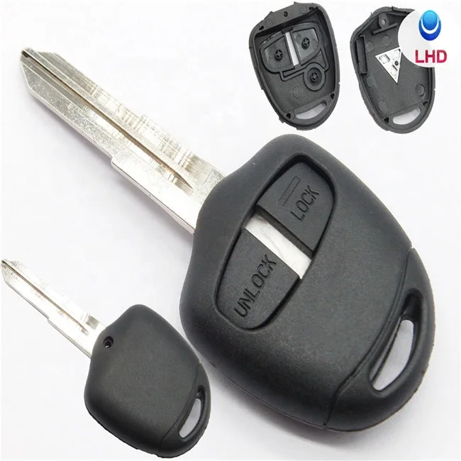 Replacement 2 Buttons MIT11R Right Blade Keyless Entry Remote Car Key Fob Shell Case for Mitsubishi Pajero Triton Lancer Evo
